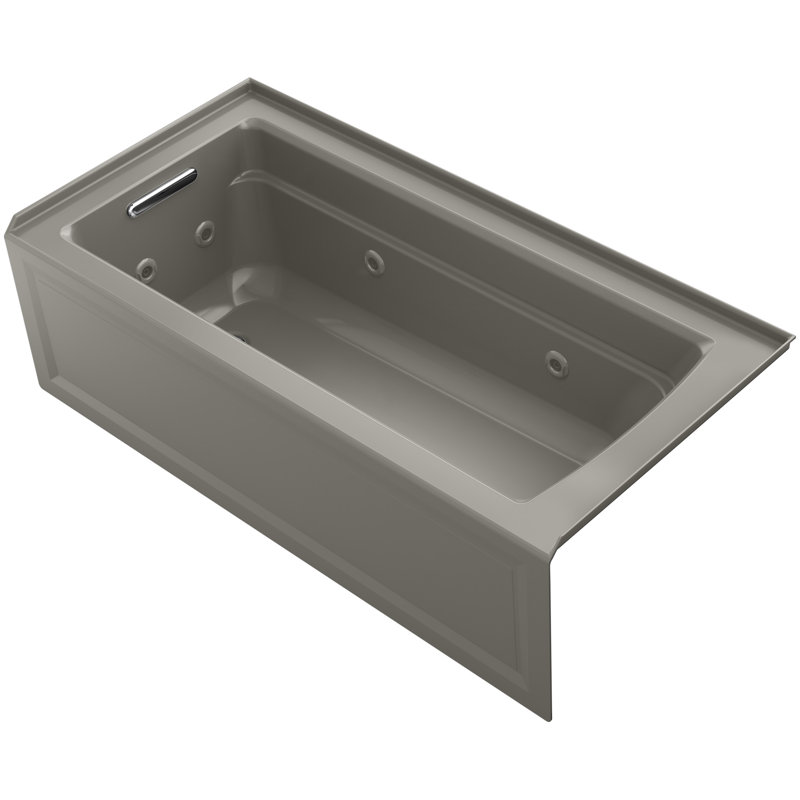Kohler Archer Integral Apron 66" x 32" Alcove Whirlpool Bathtub with